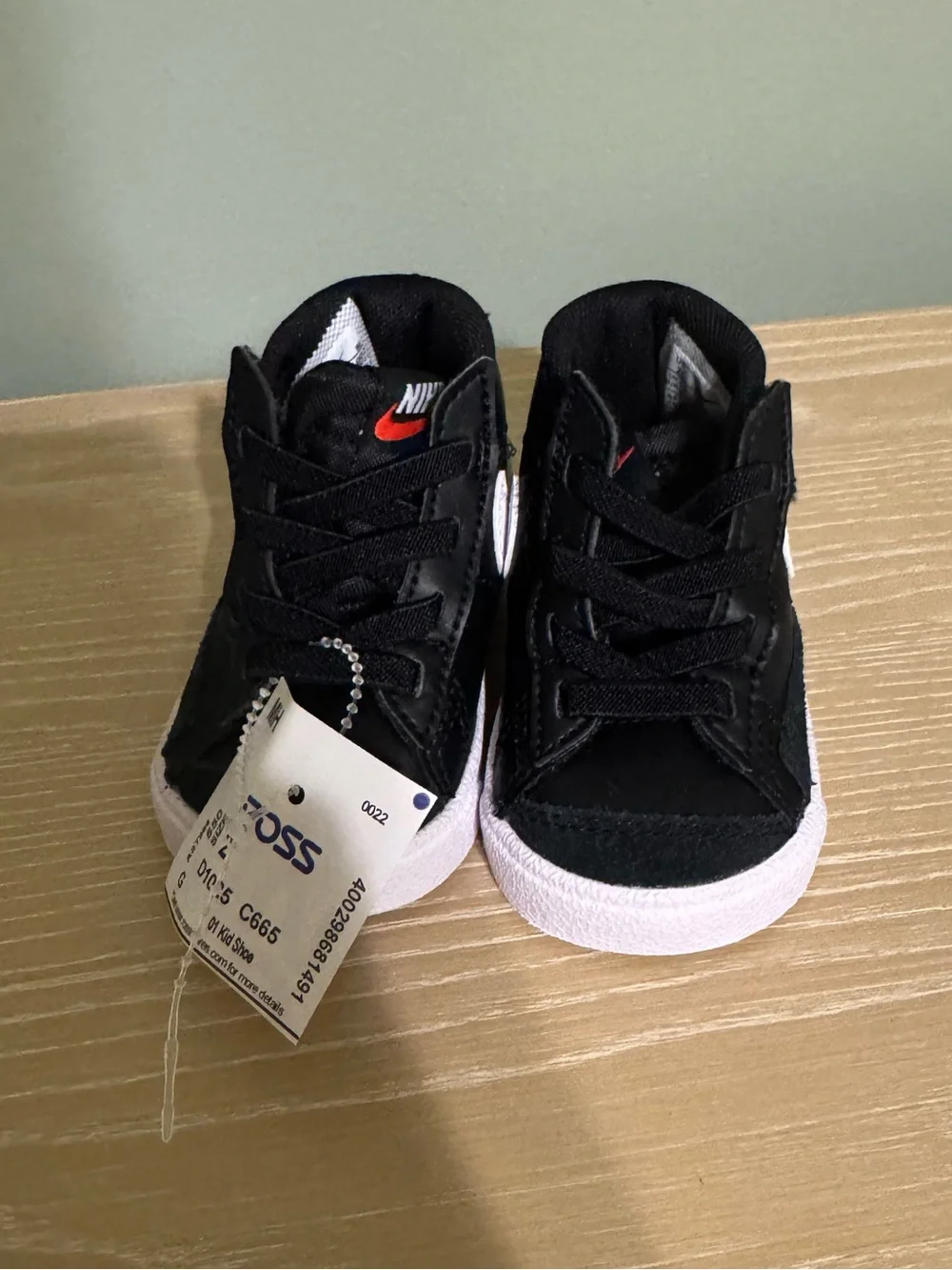 NWT Nike Black and White Baby High-Top Sneakers